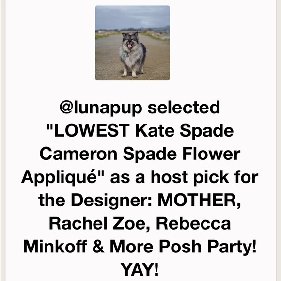 SOLD Kate Spade Cameron Spade Flower Appliqué - Picture 9 of 9